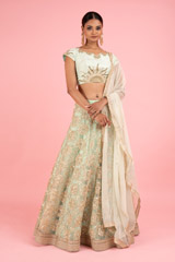 Mint Green Gota Embriodered Lehanga2141 video